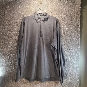 Nike Element Men Running Dri-Fit 1/4 Zip Size XXL Gray Pullover Thumbholes Shirt